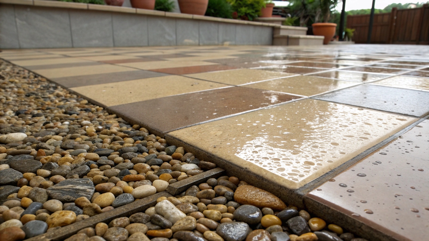 Керамическая плитка и керамогранит под гранитную крошку: текстура и блеск