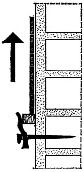 Рис. 23. Облицовка стены керамическими мозаичными плитками снизу вверх