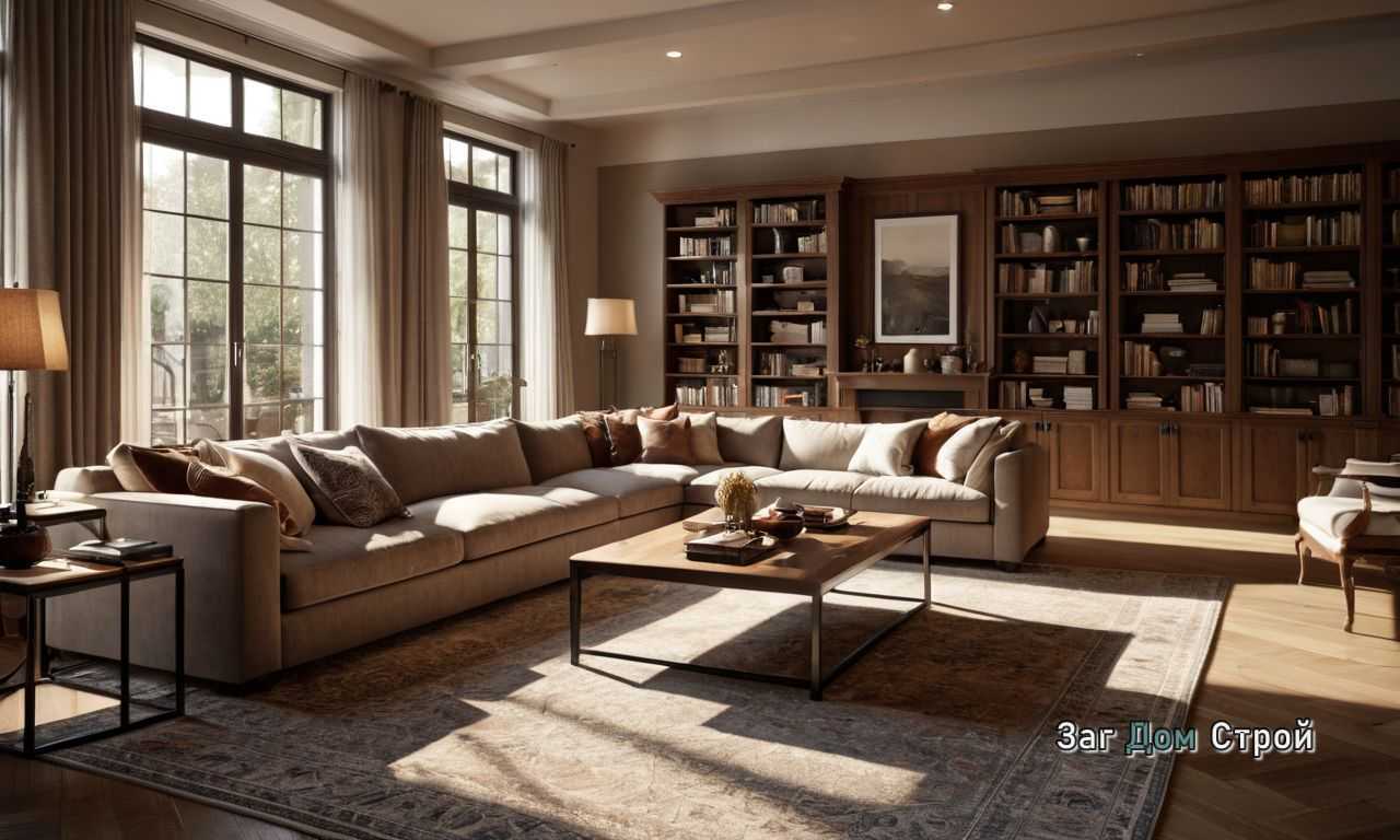 Мебель для гостиной из натуральных материалов для уютного интерьера