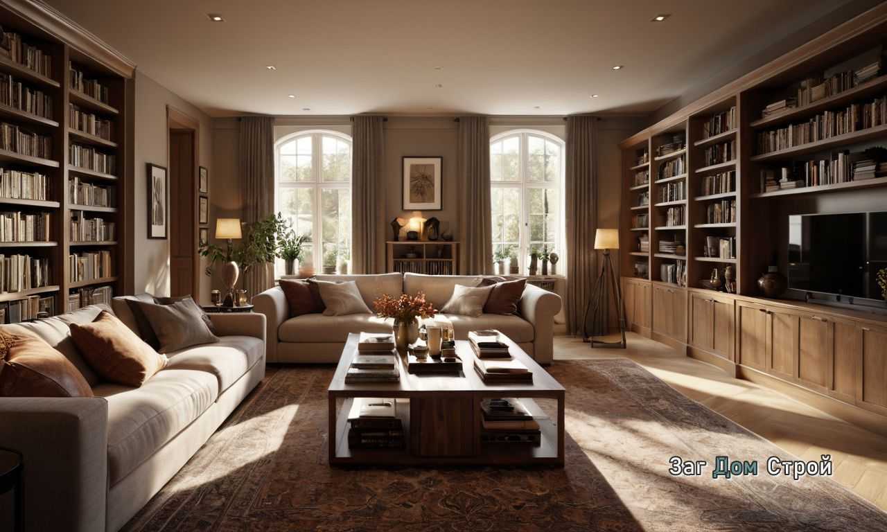 Деревянные полки с хранением: тепло и функциональность