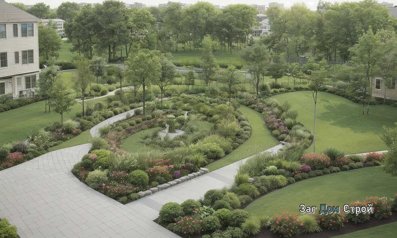 Особенности освещения в Средиземноморском саду с яркими цветами