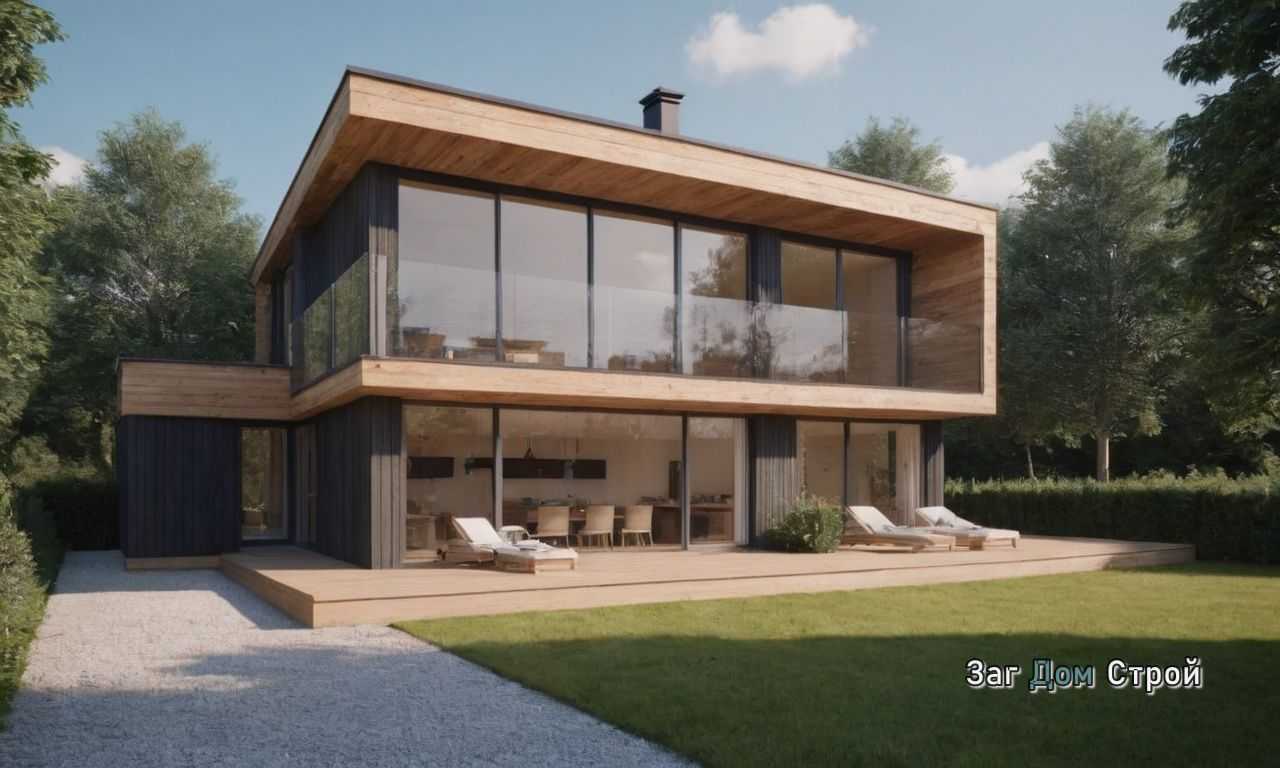 Дом с минимальными водосточными точками для удобства и экономии