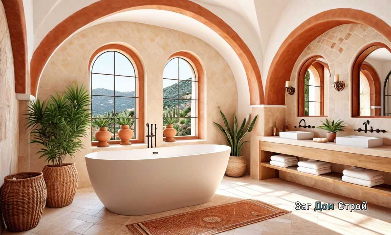 Душевая зона без дверей для стильного и удобного интерьера ванной