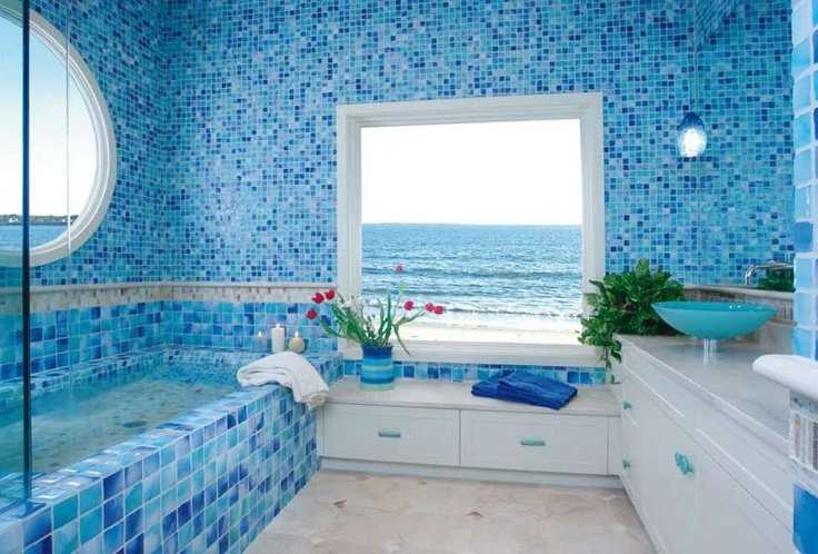 Оазис спокойствия: дизайн ванной комнаты в морском стиле