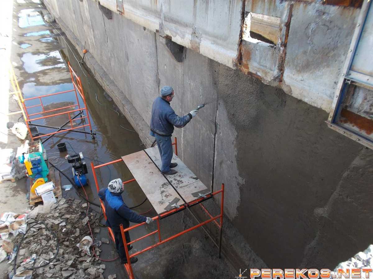 Защита бетонных конструкций от негативного воздействия воды